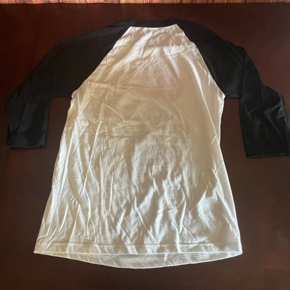 Halloween sexy‎ Witch white and black T-Shirt Long Sleeve Women size S,M,L